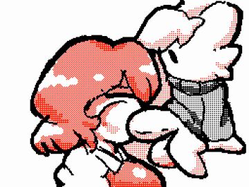 1boy 1girls 2d_animation aliasing animated ann_(thatartistann) big_breasts bottomless_male breasts clothed_female clothing deepthroat dithering dot_eyes fellatio female flipnote flipnote_studio gagging large_penis looking_up loop looping_animation male minimalist_coloring mob_face no_pants oral penis pixel_animation side_view sitting size_difference smaller_male smaller_male_larger_female sucking_penis sweater thatartistann top_heavy_penis turtleneck turtleneck_sweater wily_(bitwily)