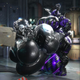 3d 3d_model ass big_ass big_breasts breasts bubble_ass bubble_butt cleavage female futanari hildryn_(warframe) huge_ass huge_breasts hyper intersex irona_(qzk_forte) mag_(warframe) qzk_forte sex thick_thighs warframe wide_hips