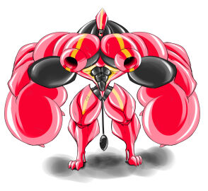 absurd_res anal_pump chastity_(disambiguation) dragmon drone hi_res hyper_muscles male monster muscles muscular non-human non-human_only open_nipples slave small_waist teeth