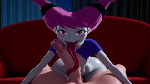 ai_generated animated chatrule.ai dc_comics eye_contact jinx_(dc) long_tongue massive_penis pov pov_eye_contact size_difference sound tagme teen_titans tongue tongue_around_penis tongue_fetish tongue_focus tongue_out tongue_wrap tonguejob video