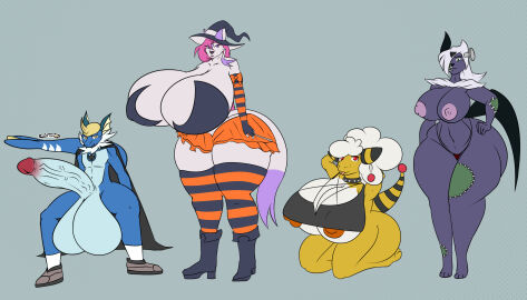 1boy 2020s 2023 2d 2d_(artwork) 3_toes 3girls 5_fingers :p abby_(ch0c0novawaffle) absol ampharos anthro anthro_only anthrofied areola areola_slip areolae ass balls bending_forward big_ass big_balls big_breasts big_penis big_thighs bimbo blonde_hair bottom_heavy breasts busty ch0c0novawaffle cleavage clothed clothing cock collar collarbone cooler costume covered_nipples curly_hair curvaceous curves curvy curvy_body curvy_female curvy_figure curvy_hips ear eeveelution ewe female female_focus fluffy fur furry furry_female furry_only furry_tail generation_2_pokemon generation_3_pokemon generation_5_pokemon green_eyes hair_over_one_eye halloween halloween_costume heavy_balls hi_res highres hips hourglass_figure hung hyper hyper_ass hyper_balls hyper_breasts hyper_penis kimiko_(ch0c0novawaffle) large_ass large_balls large_breasts large_penis large_thighs long_ears looking_at_viewer male mienshao multiple_characters multiple_females multiple_girls navel nintendo nipple_bulge nipples nova_(ch0c0novawaffle) open_mouth original penis penis_vein pink_eyes pink_hair pokemon pokemon_(species) pokémon_(species) punk punk_girl purple_eyes purple_fur red_eyes round_ass shark shark_boy shark_tail sheep sheep_girl short_hair simple_background sitting skimpy slim_waist smile smiling sneakers spiked_collar sweater tail thick_thighs thigh_socks thighhighs thighs toned top_heavy vaporeon veiny veiny_penis voluptuous white_fur white_hair wide_hips witch witch_hat yellow_body yellow_eyes zira_(ch0c0novawaffle) zombie zombie_costume