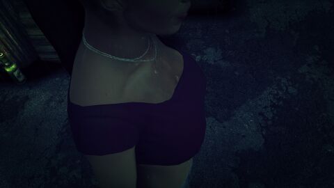 3d denim_shorts edit female hitman hitman_absolution io-interactive no_bra screenshot screenshot_edit sheri_davis strip_club stripper video_games wet wet_body wet_skin