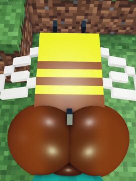 3d anal anal_sex animated ass bee bee_(minecraft) big_ass cum cum_in_ass cum_inside feral gay_sex male male/male minecraft minecraft_mob mojang muitetul no_sound penetration penis penis_in_ass sex steve_(minecraft) tagme video