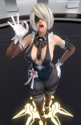1girls 2025 3d 3d_(artwork) 3d_model 3d_render ahegao ahegao_face artist_name big_breasts big_butt blindfold breasts clothing cosplay eve_(stellar_blade) fellatio_gesture female female_only gloves horny horny_female kothyaci large_breasts light-skinned_female light_skin lingerie maid maid_outfit maid_uniform nier nier:_automata nier_(series) see-through see-through_clothing see-through_dress self_upload sexy sexy_pose stellar_blade stockings thighhighs tongue tongue_out tongue_out_blowjob white_hair yorha_2b_(cosplay)