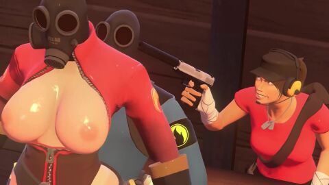 2girls 3d animated ass assertive_female cowgirl_position female female_scout femdom fempyro fempyro_(team_fortress_2) femscout inden-ial latex_suit male mp4 pyro_(team_fortress_2) sex tagme team_fortress_2 valve video