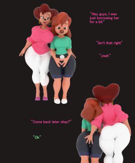 1futa 1girls 3d a_goofy_movie anthro ass ass_focus big_ass big_butt bulge comic curvaceous curvy disney english_text fat_ass female femdom from_behind futa_on_female futanari goof_troop grey_background heperson intersex milf peg_pete roxanne_(goof_troop) shortstack simple_background stealth_ass_grab thick thick_ass thick_thighs voluptuous