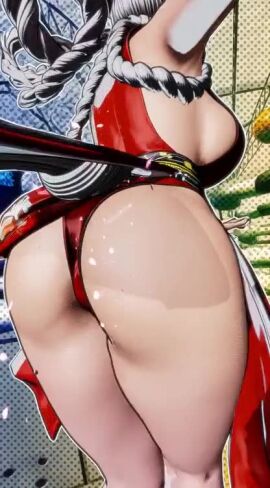 1girls 3d ai_assisted animated ass ass_focus ass_shake audible_music bare_legs bare_shoulders big_ass breasts cleavage curvy fatal_fury fatal_fury:_city_of_the_wolves female female_focus female_only full_body game_screenshot hand_fan high_ponytail highleg highleg_leotard huge_ass japanese_clothes large_breasts leotard leotard_under_clothes long_hair mai_shiranui mai_shiranui_(city_of_the_wolves) music pelvic_curtain revealing_clothes shiny_skin skindentation snk solo squatting tagme thighs third-party_edit very_long_hair video wide_hips