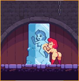 anilingus animated boobs breasts female female/female pixel_animation pixel_art rimjob rimming scarlet_maiden stuck_in_ice video_game_character video_games