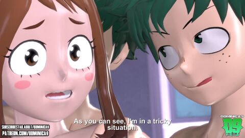 6+boys animated boyfriend-girlfriend breaking_the_fourth_wall brown_eyes brown_hair classroom clones dominica9 doppelganger double_handjob dubious_consent female green_eyes green_hair handjob holding holding_another imjustthatkinky imminent_sex izuku_midoriya kneeling lewdheart_(heart_lewd/iheartvoiceover) looking_at_viewer my_hero_academia nervous nervous_smile nude ochako_uraraka pale_skin ponytail preview short_hair standing straight tagme tongue_out video voice_acted