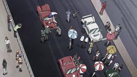 00s animated anime_screencap ass barefoot belt black_hair blush breasts chouun_shiryuu cleavage hair_over_one_eye holding_umbrella humiliation ikkitousen kakouen_myousai kanu_unchou large_breasts long_hair looking_down lying_on_side microskirt midriff miniskirt multiple_girls navel nipple_slip nipples no_panties partially_visible_vulva peeing peeing_self peppymcfalco_(editor) pussy pussy_peek race_queen ryofu_housen ryomou_shimei school_uniform skirt sonsaku_goei sonsaku_hakufu tagme tears third-party_edit toy toy_car umbrella unconscious upskirt urine video viewed_from_below