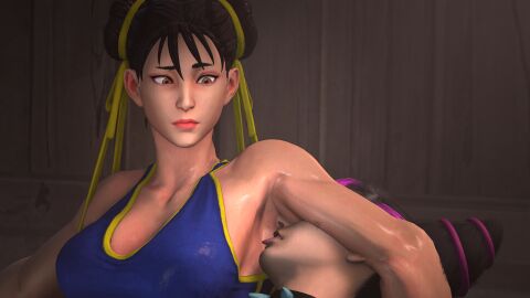 2girls 3d armpit_fetish armpit_licking armpit_sniffing armpits asian capcom chun-li female female_only femdom juri_han muscular muscular_female ryona smelly_armpits source_filmmaker stinky_armpits street_fighter street_fighter_6 sweat sweaty_armpits yellowluxaresfm yuri