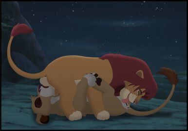 69_position animated balls cunnilingus disney duo erection felid fellatio female feral genitals kaion lion male male/female mammal oral pantherine penile penis sex simba_(the_lion_king) slow_sex the_lion_king vaginal_penetration vitani_(the_lion_king)