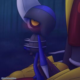 2boys ahe_gao anal anal_sex animated anus balls big_penis bigger_penetrating bigger_penetrating_smaller black_body black_penis blubluumon blue_body blush bodily_fluids cowgirl_position dripping duo feral from_front_position gay generation_5_pokemon generation_9_pokemon genital_fluids genitals huge_cock humanoid_genitalia kingambit live2d looking_pleasured looking_up male male/male male_only mouthless nintendo on_bottom on_top pawniard penetration penile penile_penetration penis pokemon pokemon_(species) precum precum_drip red_body sex shiny_pokemon size_difference small_penis smaller_penetrated stomach_bulge yaoi yellow_eyes