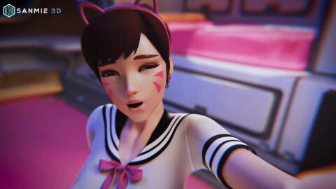 3d anal clothed d.va dildo horse_dildo huge masturbation overwatch sanmie3d selfie sound tagme video