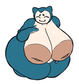 1girls bbw big_breasts breasts female female_only female_snorlax generation_1_pokemon huge_breasts hyper_breasts nipples nsfwoaf pokemon pokemon_(species) pokémon_(species) snorlax solo solo_female thick_thighs wide_hips