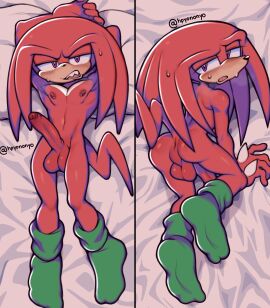 2024 absurd_res anthro anus ass balls blush bodily_fluids clothing curved_to_the_right_penis dakimakura_design echidna footwear footwear_only fur gay gay_male genitals green_clothing green_footwear green_socks hi_res hpyononyo humanoid_genitalia humanoid_penis knuckles_the_echidna lying male male_only mammal monotreme mostly_nude nipple_piercing nipples on_back penis perineum piercing red_body red_fur sega socks socks_only solo sonic_(series) sonic_the_hedgehog_(series) sweat yaoi
