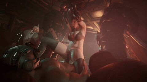 1girls 3d animated arms_above_head arms_up big_breasts bound_wrists bra breasts brutalisk captured captured_heroine censored cowgirl cowgirl_position don_corneo female female_human final_fantasy final_fantasy_vii final_fantasy_vii_remake fit fit_female gif group group_sex human human_male large_breasts light-skinned_female light_skin male male/female mosaic_censoring no_panties pussy sex sex_slave shinra_guard slim_waist thighhighs tied_up tifa_lockhart vaginal_penetration wide_hips