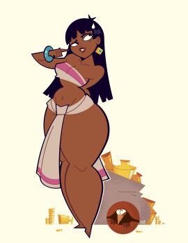1girls armadillo ass bangs barely_clothed big_ass black_hair bottom_heavy bracelet chel chel_(the_road_to_el_dorado) child_bearing_hips curvy dark-skinned_female dark_skin dreamworks earrings female gold_(metal) goodbyellow huge_ass legs native_american native_american_female pear-shaped_figure pear_shaped pear_shaped_female the_road_to_el_dorado thick_thighs thighs thunder_thighs wide_hips