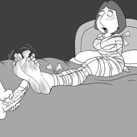 big_cock bondage family_guy female footloverd imminent_footjob imminent_rape lois_griffin male penis soles spread_toes tied_feet tied_up veiny_penis