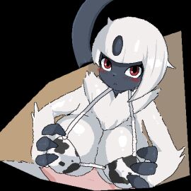 absol animal_print animal_print_bikini animated anthro bikini blush breast_play breasts censor_bar closed_eyes clothing cow_print cow_print_bikini cum cum_on_body cum_on_breasts dialogue duo ejaculation ejaculation_on_body ejaculation_on_breasts erection female frown fur generation_3_pokemon genitals grey_body human interspecies looking_at_viewer low_res male male/female mammal multicolored_body nintendo pattern_bikini pattern_clothing pattern_swimwear penile penis pokemon pokemon_(species) pokephilia pupils question_mark red_eyes sex simple_background sky_necko small_penis small_penis_adoration smile swimwear titjob two-piece_swimsuit white_body white_fur