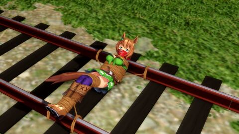 1girls 3d bondage female gag over_the_nose_gag solo taiki_shuttle_(umamusume) umamusume y0z0ra