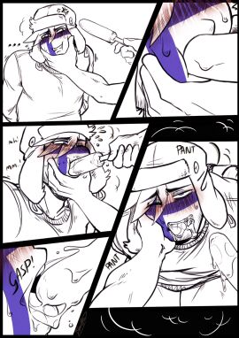 1boy 1other ambiguous_gender blasticheart_(artist) blush countryhumans finland_(countryhumans) gay gay_male grabbing_face ice_cream ice_cream_drip ice_pop male object_insertion oral oral_fixation oral_insertion oral_object_insertion saliva saliva_string sloppy suggestivernmale_focus yaoi