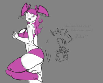 bimbo bimbofication female high_heels jenny_wakeman my_life_as_a_teenage_robot nora_wakeman robot robot_girl