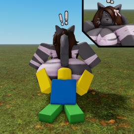 bbw big_ass big_breasts bradythewwefan breasts bubble_butt cleavage female furry huge_ass huge_breasts overweight ribbons_(bradythewwefan) roblox tagme thick_thighs wide_hips