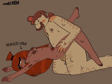 female first_time first_time_sex gustavo_(pizza_tower) legs_up looking_at_another looking_at_partner looking_pleasured pizza_tower pussy sausage_toppin sex stewiebrian_(artist) toppin_gals toppin_gals_minus8 vaginal_sex virginity_loss