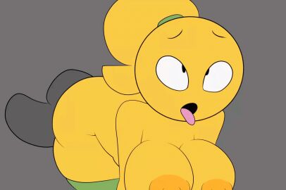 1boy 1girls 2d 2d_(artwork) 2d_animation 2d_artwork ahe_gao animated anthro areolae ass balls big_ass bodily_fluids breasts disembodied_penis doggy_style emoji emoji_(race) emoji_slut emojifam_(sssir8) equine_penis female female_focus from_behind green_thighhighs horsecock large_breasts male nipples no_bra open_mouth original penis ponytail precum precum_on_penis scarecorrode testicles thick_thighs thighhighs tongue tongue_out topless yellow_body