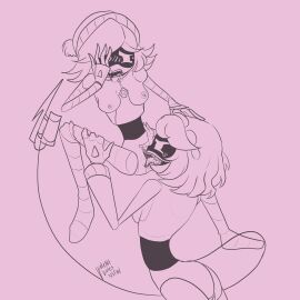 2d 2girls disassembly_drone female female_only glitch_productions humanoid multiple_females multiple_girls murder_drones robot robot_girl robot_humanoid screen_face sex uzi_(murder_drones) v_(murder_drones) violentvioletnsfw worker_drone yuri