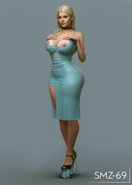 1girls 2024 3/4_view 3d ankle_bracelet areolae ass ass_bigger_than_head beauty_mark_under_eye biohazard blonde_hair blush_makeup breasts breasts_out breasts_out_of_dress choker cocktail_dress dress dress_pull earrings eyeliner eyeshadow feet_together female female_only full_body going_commando hair_behind_ear hands_on_chest heels high_heels huge_ass huge_breasts legs legs_together lipstick long_hair makeup navel navel_visible_through_clothes nipple_slip nipples no_panties no_panties_under_dress nopan pantyless partially_visible_vulva platform_heels pussy pussy_visible_through_clothes resident_evil resident_evil_8:_village rosemary_winters sheer sheer_clothing sheer_dress simple_background smz-69 solo standing stud_earrings thick_thighs thighs voluptuous voluptuous_female