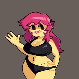1girls big_breasts black_swimsuit breasts cleavage female female_only jane_doe_(forsaken) jane_doe_(roblox) jane_doe_(the_robloxia:_until_dawn) jane_doe_(trud) long_hair pink_hair reser roblox robloxian simple_background solo standing stomach tagme thick_thighs thighs yellow_skin