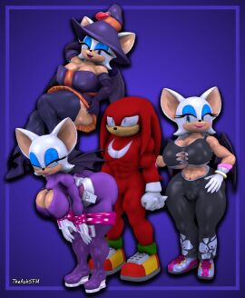 3d 3d_(artwork) knuckles_the_echidna rouge_the_bat seduction_techniques sonic_(series) sonic_the_hedgehog_(series) theashsfm