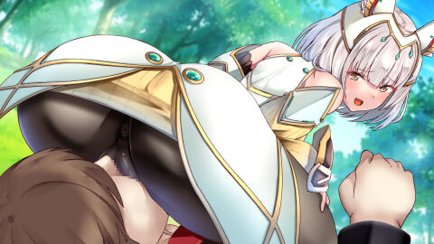 1boy 1girls anus ass breath_play cameltoe censored facesitting female femdom male nia nia_(xenoblade) nylons pussy smug unseen_male_face waraby9316 xenoblade_(series) xenoblade_chronicles_3