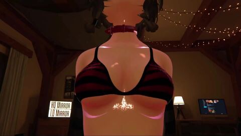 1girls 3d ambiguous_penetration blush brown_hair close-up closed_eyes collar cowgirl_position cum cum_in_ass cum_in_pussy cum_inside first_person_view glowing_markings kissing kissing_viewer kissing_while_penetrated making_out mole_under_eye original original_character panting pleasured pov pov_eye_contact riding riding_penis sex sound tagme video vrchat vrchat_avatar zinniava_(artist)