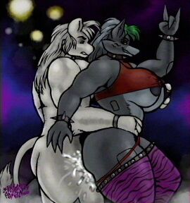 ambiguous_penetration animatronic anthro anthro_on_anthro anthro_penetrated anthro_penetrating anthro_penetrating_anthro anthro_penetrating_female areola ass biceps big_ass big_breasts big_butt big_nipples black_areola black_clothing black_nipples blue_eyes bns_arts bodily_fluids bracelet breasts brown_leather canid canine canis claws clothed clothing clothing_around_legs clothing_around_one_leg clothing_aside clothing_pull collar countershade_face countershade_tail countershade_torso countershading cum cum_inside cum_on_ass cum_on_butt cum_on_clothing cum_on_leg curvy_figure ear_piercing erect_nipples excessive_cum excessive_genital_fluids eyebrows felid female female_penetrated five_nights_at_freddy's five_nights_at_freddy's:_security_breach fur genital_fluids gold_piercing green_hair grey_body grey_fur grey_hair hair hand_on_partner hand_on_torso holding_partner jewelry leather leather_bracelet leather_collar lion long_hair long_tail looking_at_another looking_at_partner looking_back looking_back_at_another looking_back_at_partner looking_pleasured machine male male/female male_penetrating male_penetrating_female mammal mostly_nude muscular muscular_anthro muscular_female muscular_male nipples nipples_visible_through_clothing pantherine panties panties_around_legs panties_around_one_leg panties_aside panties_down partially_clothed pattern_clothing pecs penetration piercing public public_sex purple_clothing red_clothing red_panties red_topwear red_underwear robot roxanne_wolf_(fnaf) scottgames sex sharp_teeth smile smiling_at_another smiling_at_partner spiked_bracelet spiked_collar spikes steel_wool_studios striped_clothing stripes t.n. tail tail_brush teeth thick_eyebrows thick_thighs thigh_highs_only topwear topwear_lift topwear_pull underwear underwear_around_legs underwear_around_one_leg underwear_aside underwear_down voluptuous voluptuous_female white_body white_fur white_hair wide_hips wolf yellow_eyes