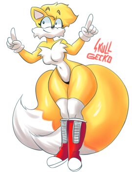 ass big_ass big_butt casual exposed_torso fanart female female_only footwear handwear hip_focus hips rule_63 sega self_upload skull_gecko sonic_(series) sonic_the_hedgehog_(comics) sonic_the_hedgehog_(series) tails tails_the_fox tailsko thick thick_ass thick_hips thick_legs thick_thighs