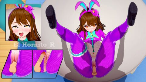 1boy 1girls 3d 3d_model after_sex after_vaginal ahe_gao ass balls big_ass big_breasts big_butt blush breasts brown_eyes brown_hair bunny_costume bunny_ears bunny_girl bunnysuit clitoris cum cum_in_pussy cum_inside cum_on_body cum_on_face dripping_cum el_hornito_r female freckles heart-shaped_pupils koikatsu large_breasts long_hair male missionary_position nimu penetration penis pussy sex spacecat table testicles thick thick_ass thick_thighs tie tongue tongue_out vaginal_penetration vaginal_sex virtual_youtuber vtuber