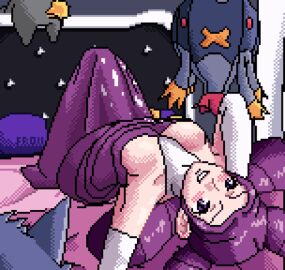animated fantina_(pokemon) gengar pixel_art pokemon