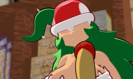 1boy 1girls 2022 3d animated bamithq big_breasts blowjob bodily_fluids breasts cock cum cum_in_mouth cum_trail dick female green_hair holding_penis licking_penis light-skinned_female light_skin long_hair luiske476 male mario_(series) mushroom mushroom_penis no_eyes no_sound oral oral_sex penis penis_in_mouth piranha_plant piranha_plant_girl saliva saliva_on_penis saliva_trail sentient_penis stroking_penis super_mario_bros. tagme twitter_link video