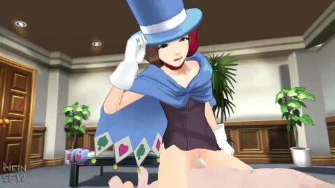 bottomless cowgirl_position gyakuten_saiban magician magician_hat neinsfw sfm source_filmmaker straight_sex tagme trucy_wright video