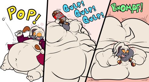 anthro ass big_ass big_butt big_moobs clothes_bursting clothing doctor_starline drinking eating eyewear female floofyboyetime folds glasses hi_res hypnosis idw_comics idw_publishing immobile immobilization male mammal mind_control monotreme moobs morbidly_obese morbidly_obese_female obese overweight platypus sega solo sonic_(series) sonic_the_hedgehog_(comics) sonic_the_hedgehog_(idw) sonic_the_hedgehog_(series) spiral_eyes wardrobe_malfunction weight_gain