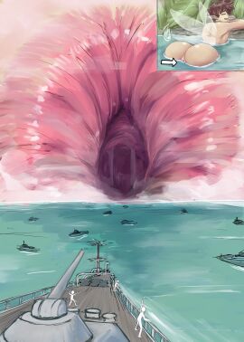 1boy anal_vore anus ass ass_focus asshole battleship bubble_ass bubble_butt fairy fairy_wings femboy gaping_anus gay giant girly macro male male_pred micro onioniogre pote_naim ship stretched_anus vore wings