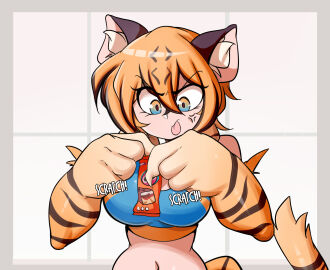 big_breasts big_hands breasts female furry hands huge_breasts lucyfercomic original struggling_to_open tagme tuka_(lucyfercomic)