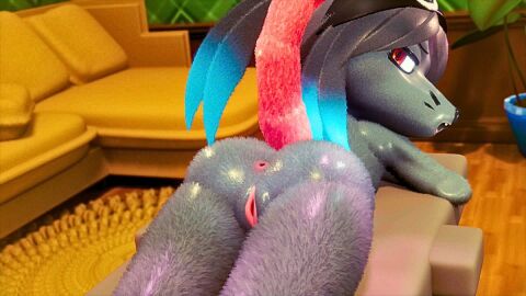 3d 3d_(artwork) 4k ass asshole big_ass big_butt blue_hair dreams female female_focus female_only finch_(thmxnsfw) grey_fur grey_hair high_resolution massage_table orange_eyes pink_tail ponytail pussy pussy_juice pussy_lips rat rat_tail sarafamily thmxnsfw