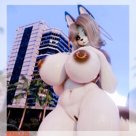 1:1 1girls 3d_(artwork) anthro areola big_breasts breasts canid canid_demon canine demon digital_media_(artwork) dr4ch3n female furry genitals grey_hair hair hellhound helluva_boss hi_res huge_breasts looking_at_viewer loona_(helluva_boss) mammal mature mature_female milf mythological_canine mythological_creature mythology naked naked_female nipple_piercing nipples nude nude_female outside palm_tree piercing plant pupils pussy red_sclera slit_pupils solo tail thick_thighs tree wide_hips wolf wolf_girl