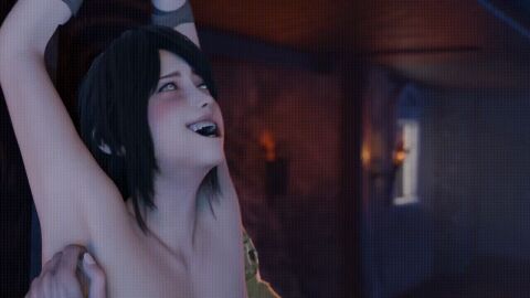 2girls 3d animated animated_gif armpit_fetish armpits bandai_namco big_breasts black_hair bondage breasts elden_ring female femdom fetish fingers fromsoftware humiliation laugh malenia_blade_of_miquella medieval milf red_hair rope sorceress sorceress_sellen struggle taller_female teasing tickle_fetish tickle_torture tickling tickling_armpits tomboy yuri