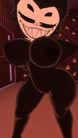 1girls 3d a1animatronic bendy bendy_and_the_ink_machine breasts darling_(cally3d) female female_only nude nude_female south_shaed_(dreams_come_true_studio) vrchat