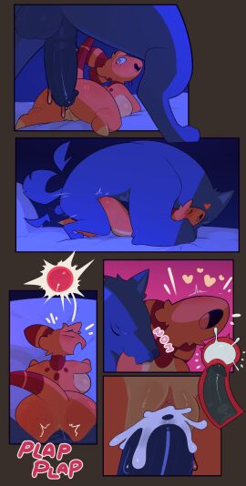 absurd_res ampharos anthro anthro_on_anthro anthro_penetrated anthro_penetrating anthro_penetrating_anthro balls biped bodily_fluids breasts canid canine canis cum cum_in_pussy cum_inside duo erection female female_penetrated fur generation_2_pokemon genital_fluids genitals heart_symbol hi_res hybrid impregnation_request litha_(stormysparkler) litho_(stormysparkler) male male/female male_penetrating male_penetrating_female mammal nintendo open_mouth payanuma penetration penile penile_penetration penis pokemon pokemon_(species) polf_(payanuma) pussy rear_view sex side_view vaginal_penetration wolf